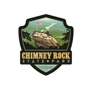 Chimney Rock State Park Emblem Sticker