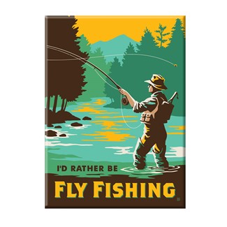 I'd Rather be Fly Fishing Magnet