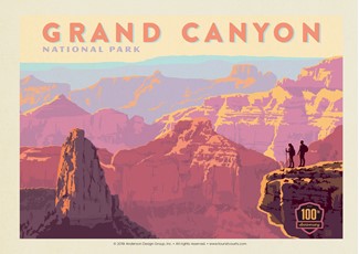 Grand Canyon 100th Anniversary Horizontal Postcard
