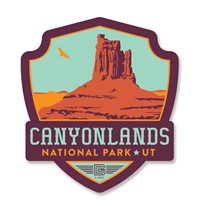 Canyonlands Emblem Wooden Magnet