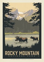 Rocky Mountain NP Sprague Lake Postcard