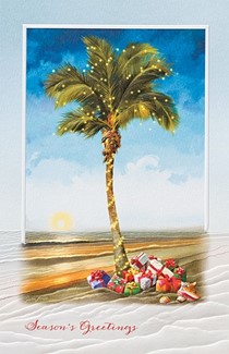 Christmas Palm | Palm tree boxed Christmas cards