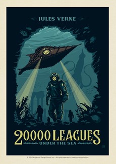 20,000 Leagues Under The Sea Postcard | Made in the USA