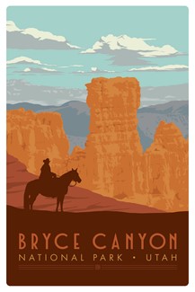 Bryce Canyon Horse Magnetic Postcard| Made in the USA