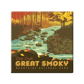 GSMNP Deep Creek Square Magnet | Metal Magnet