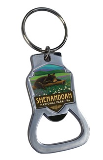 Shenandoah Wildflower Cub Emblem Bottle Opener Key Ring | American Made