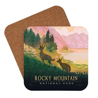 Rocky Mountain National Park Deer Coaster | Made in USA