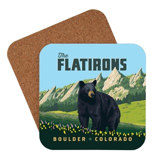 Bear The Flatirons, CO Coaster | USA Made