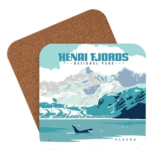 Kenai Fjords National Park Coaster | Made in USA