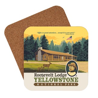 Yellowstone National Park Roosevelt Lodge Coaster | USA Made