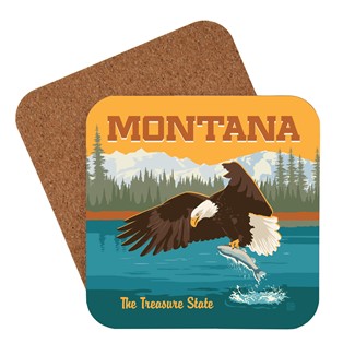 Montana The Treasure State Coaster