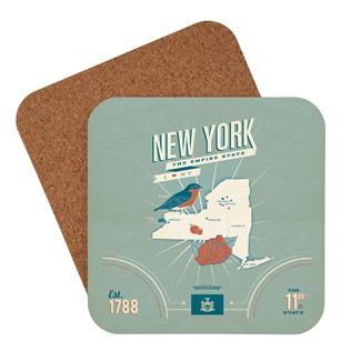 State Pride Print New York Coaster | USA Made