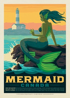 Mythical Creatures Mermaid Canada Postcard