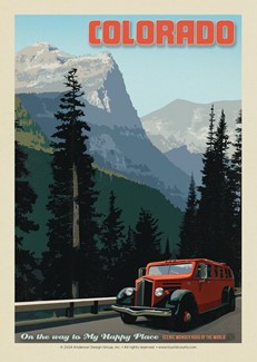 Trail Ridge Road CO Postcard | USA Made