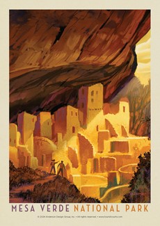 Mesa Verde National Park Golden Moment Postcard | USA Made