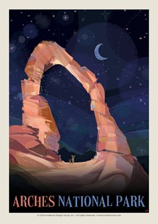 Arches National Park Star Gazing Mod Postcard