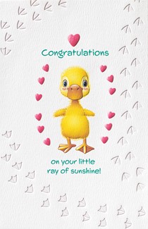 Sunshine Duck  | Baby greeting cards