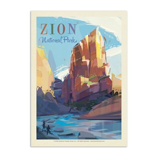 Zion NP Angels Landing Mod Postcard