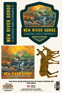 New River Gorge NP & Preserve Fall Colors Sticker Set | Made in America