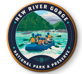 New River Gorge National Park & Preserve Circle Magnet. | American Made