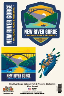 New River Gorge National Park & Preserve Sticker Set | Made in America