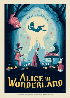 Alice in Wonderland Postcard