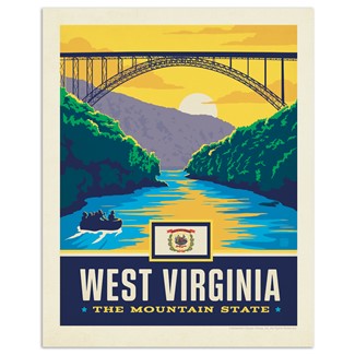 West Virginia State Pride 8x10 Print | American Made