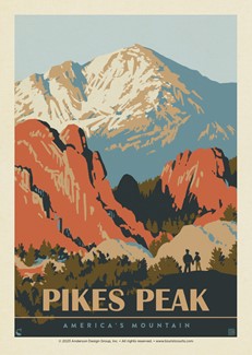 Pikes Peak CO Hiker's Delight Postcard