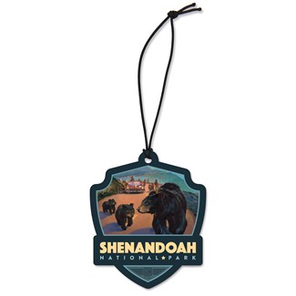 Shenandoah NP Bear Jam Emblem Wood Ornament