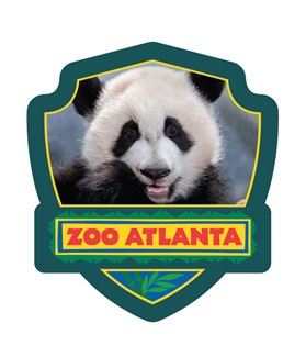 Atlanta Zoo Panda Teeth Emblem Sticker | Emblem Sticker