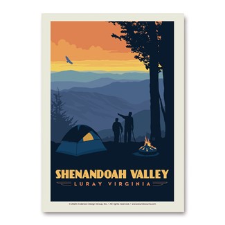 Shenandoah Valley Luray Camping Vert Sticker