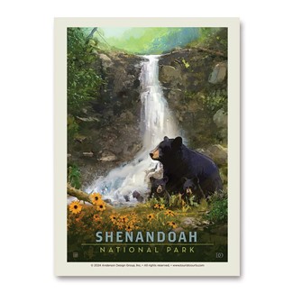 Shenandoah NP Bear Family Vert Sticker