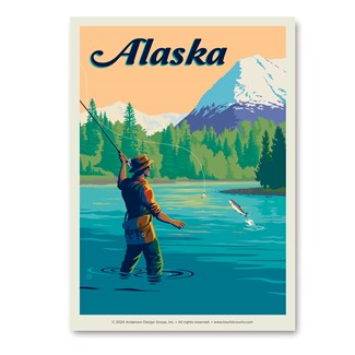 Alaska Flyfishing Vert Sticker | Vertical Sticker