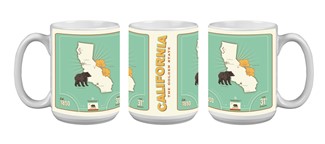 CA State Pride Bear Mug | Drinkware