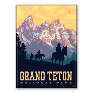 Grand Teton NP Ridin' High Magnet| American Made Magnet