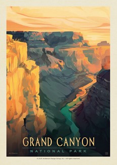 Grand Canyon NP Deep Shadows| Postcard