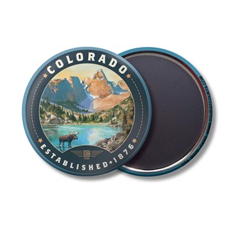 Colorado Moose Circle Magnet