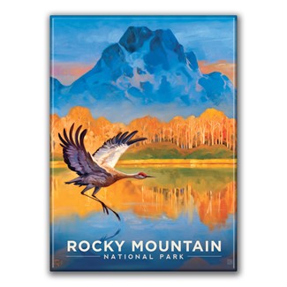 Rocky Mountain NP Crane Magnet