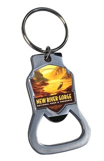 New River Gorge NP& Preserve Daybreak Emblem BO Key Ring| American Made