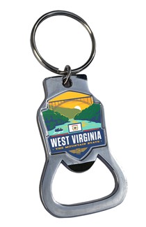 West Virginia State Pride Emblem BO Key Ring| American Made