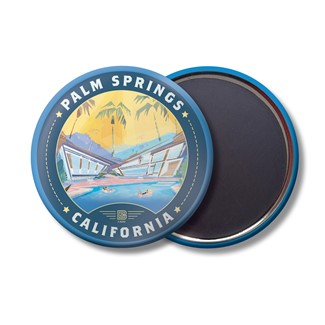 Palm Springs CA Mod Design Circle Magnet| Circle Magnets