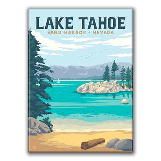 Lake Tahoe Sand Harbor Nevada Magnet | Made In The USA