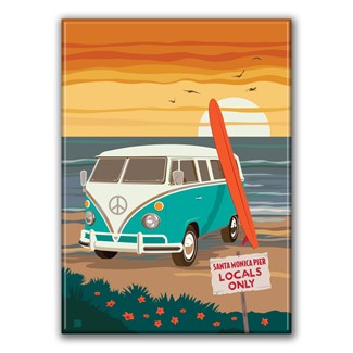 Santa Monica Pier Locals Only Magnet| Made In The USA