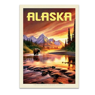 Alaska Evening Glow Postcard| Postcards