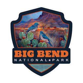 Big Bend Desert Perch Emblem Sticker | Emblem Sticker