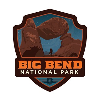 Big Bend Balanced Rock Emblem Sticker | Emblem Sticker