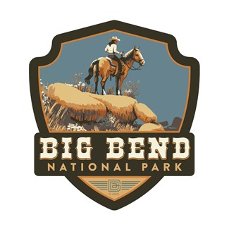 Big Bend Desert Vista Emblem Sticker | Emblem Sticker