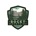 Rocky Mountains Emblem Sticker