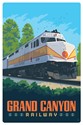 Grand Canyon Railway Diesel Engine Magnetic Postcard