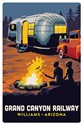 Grand Canyon Railway Trail Blazer Magnetic Postcard